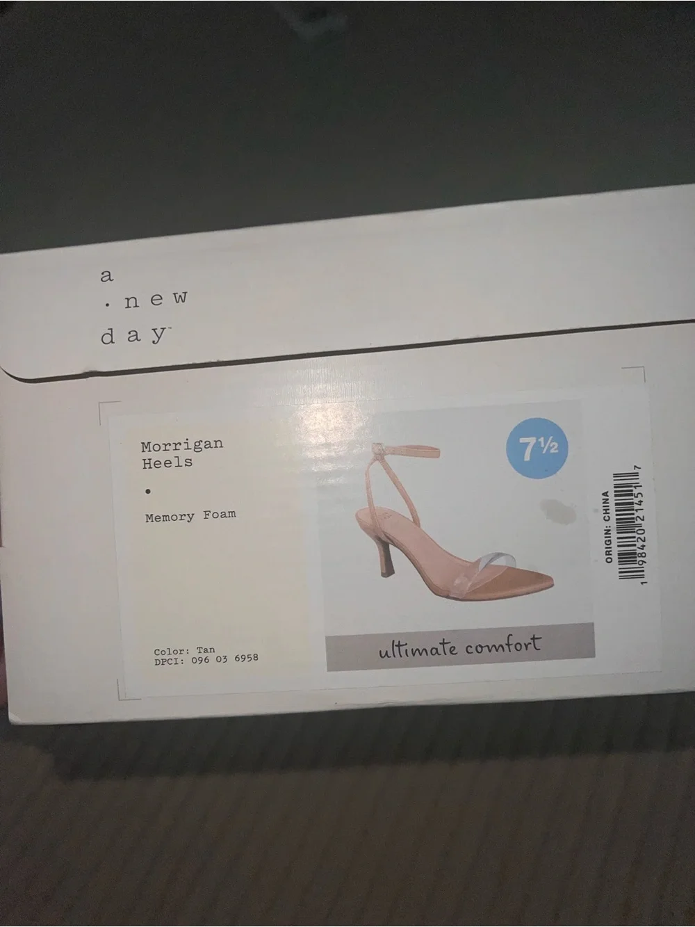 a new day Tan Strappy Mid-Heel Sandals